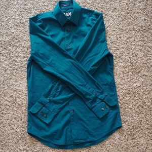 Teal Button-Up Shirt